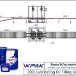 Automatic 200L Lubricating Oil Filling Line Αυτόματη γραμμή πλήρωσης λιπαντικού λιπαντικού 200 λίτρων