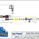 Automatic 500ML-5L Lubricating Oil Filling Line Αυτόματη γραμμή πλήρωσης λιπαντικού πετρελαίου 500ML-5L