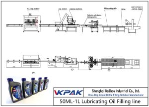 Αυτόματη γραμμή πλήρωσης λιπαντικού πετρελαίου 50ML-1L